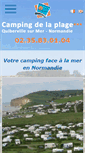 Mobile Screenshot of campingplagequiberville.fr